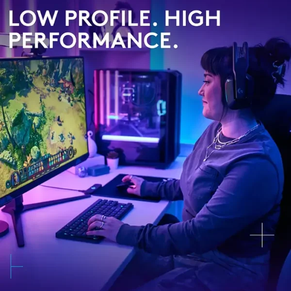 Logitech G515 LIGHTSPEED TKL Black — Teclado mecánico, inalámbrico, táctil, inglés - Imagen 2