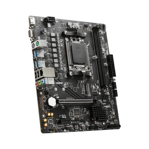 MSI PRO A620M-E — MicroATX, AM5, DDR5, 2 slots | 911-7E28-001 - Imagen 3