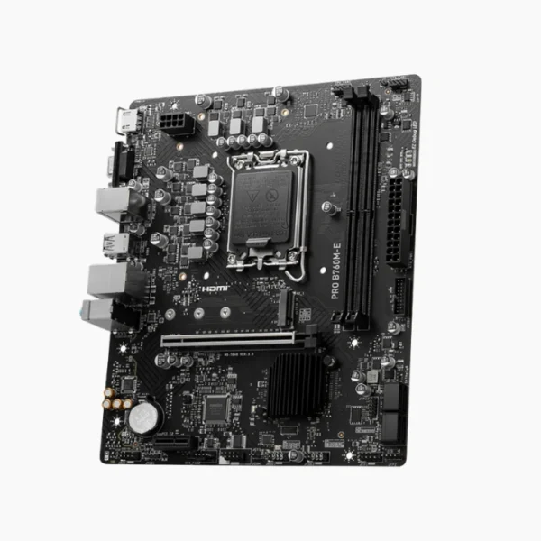 MSI PRO B760M-E — MicroATX, LGA1700, 2 x DDR5 - Imagen 3