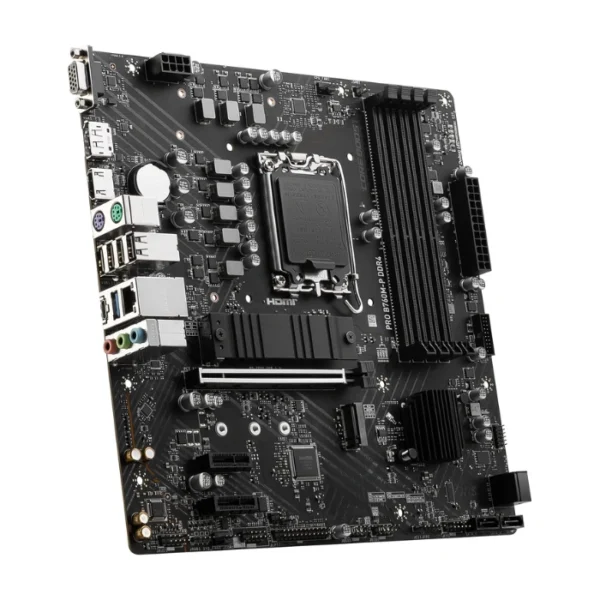 MSI PRO B760M-P DDR4 — MicroATX, LGA1700, 4 slots - Imagen 3