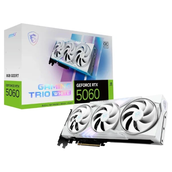 MSI GeForce RTX 5060 8G Gaming Trio OC Blanco