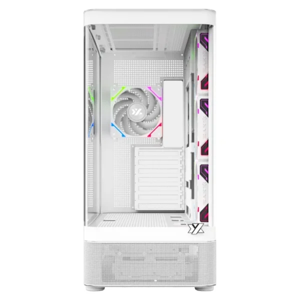 XYZ Quantum White — Caja ATX, 4 Fans ARGB, controlador, blanco - Imagen 3
