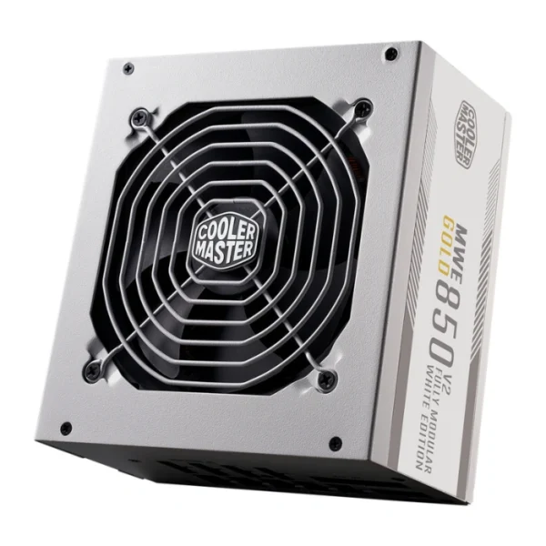 Cooler Master MWE GOLD 850 V2 80+ Gold White Edition — Fuente de poder 850W, ATX 3.0, 12VHPWR Cable, capacitores japoneses, full modular