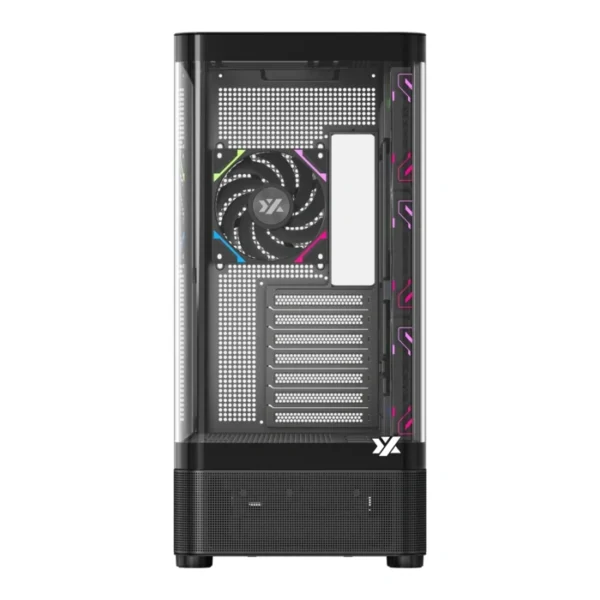 XYZ Quantum Black — Caja ATX, 4 Fans ARGB, controlador, negro - Imagen 3