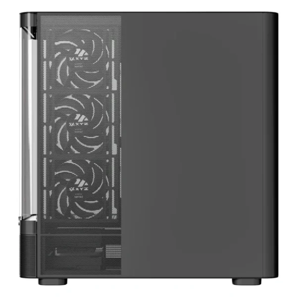 XYZ Quantum Black — Caja ATX, 4 Fans ARGB, controlador, negro - Imagen 4