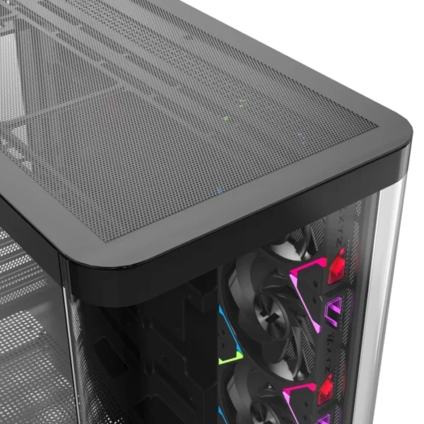 XYZ Quantum Black — Caja ATX, 4 Fans ARGB, controlador, negro - Imagen 5