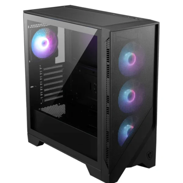 MSI MAG Forge 321R AIRFLOW — Caja ATX, Mesh front panel, 4 Fans RGB, negro - Imagen 4
