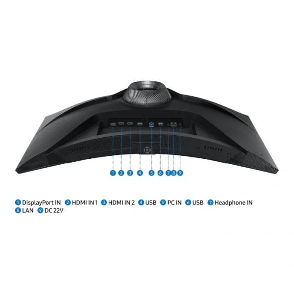 Samsung Odyssey G6 G65B — 27", QHD, 240Hz, 1ms, Monitor curvo, HDR 600, Gaming Hub, negro - Imagen 4