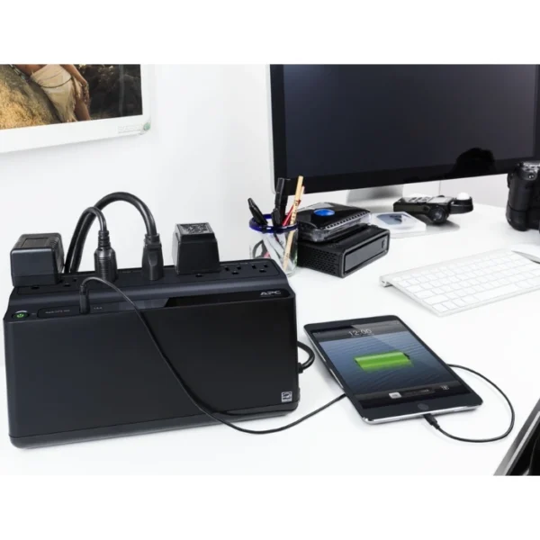 APC BE600M1 — UPS 600VA, 120V, 330W, 1 puerto de carga USB - Imagen 3