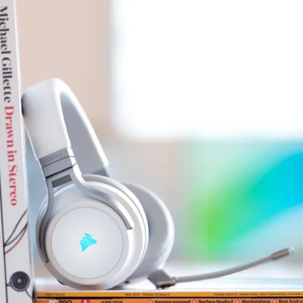 CORSAIR VIRTUOSO RGB Wireless White — Audífonos inalámbricos, 3 conexiones, sonido 7.1, RGB, blanco - Imagen 2