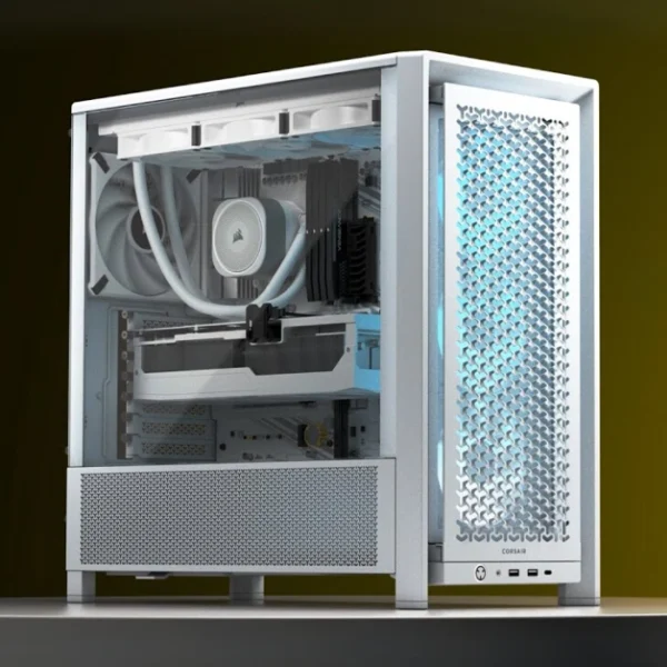 CORSAIR Frame 4000D White — Caja ATX, Sin Fans, blanco - Imagen 2