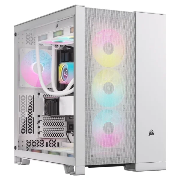 CORSAIR 6500D AIRFLOW White — Caja ATX, Sin Fans, blanco