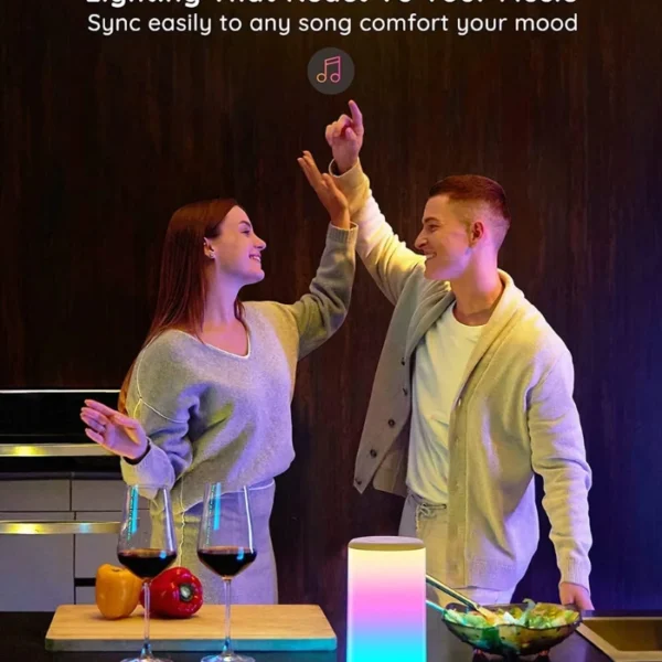 Govee H6052 Aura Smart Table Lamp — Lámpara de mesa inteligente, 43 modos de escena, Modo de música - Imagen 4