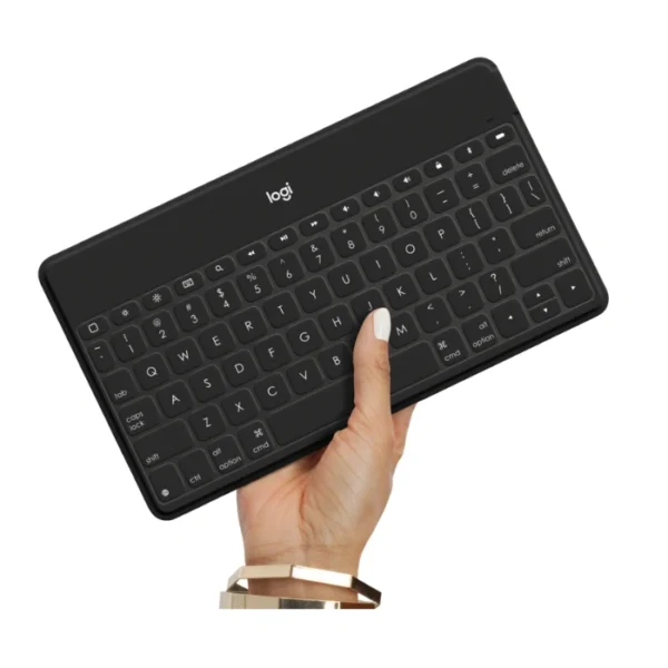 Logitech Keys-To-Go Black — Teclado bluetooth, ligero, negro, para iPhone, iPad, Mac y Apple TV - Imagen 2
