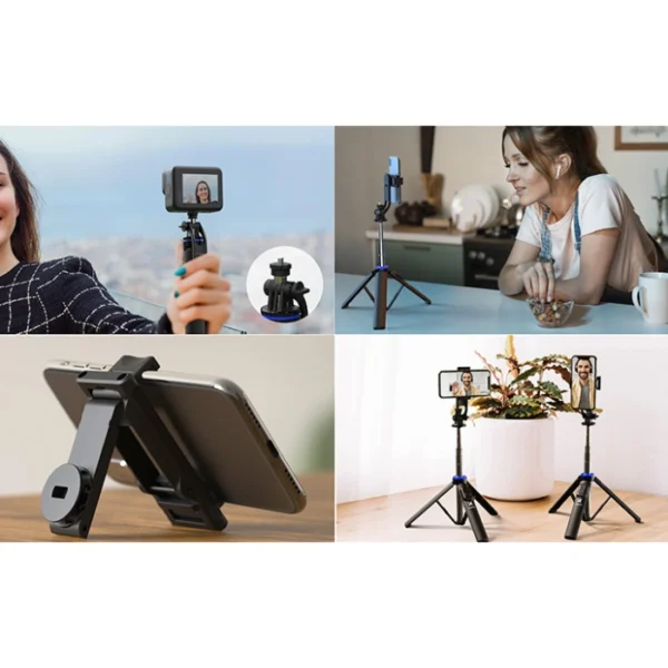 Xtech SnapFlex — Selfie stick con trípode y control remoto, Compatible con Android e iOS. - Imagen 4