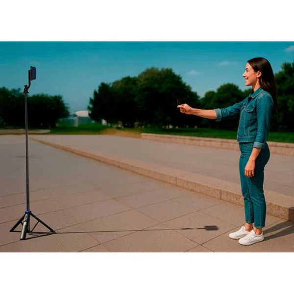 Xtech SnapFlex — Selfie stick con trípode y control remoto, Compatible con Android e iOS. - Imagen 3