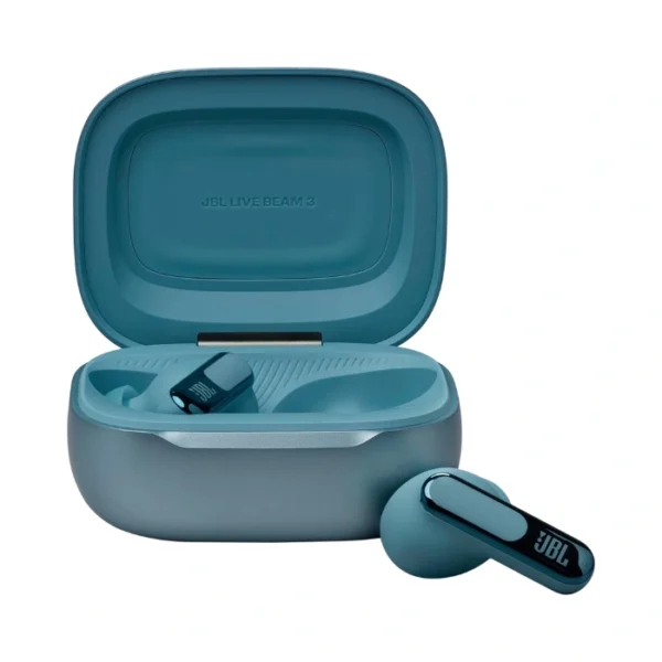 JBL LiveBeam 3 Blue — Auriculares True Wireless, cancelación de ruido, diseño Stick Closed, Smart Charging Case Pantalla Táctil 1,45", azul - Imagen 3