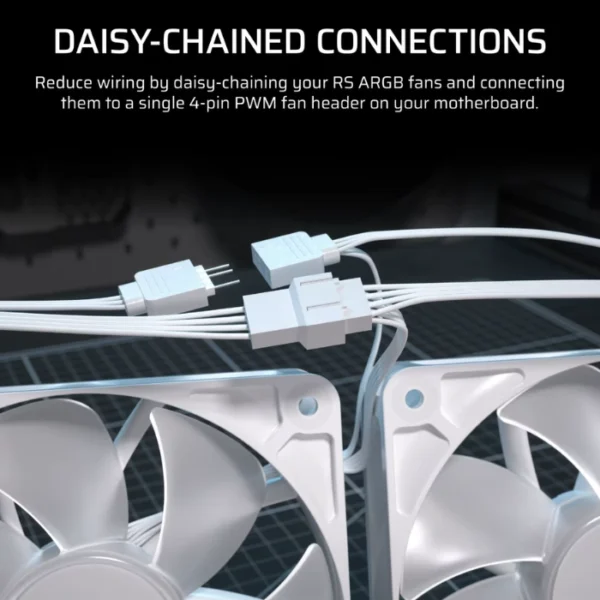 CORSAIR Nautilus 240 RS ARGB White — Enfriamiento Líquido AiO 240mm, Daisy-Chain, socket LGA1851/1700-AM5/AM4, blanco - Imagen 6