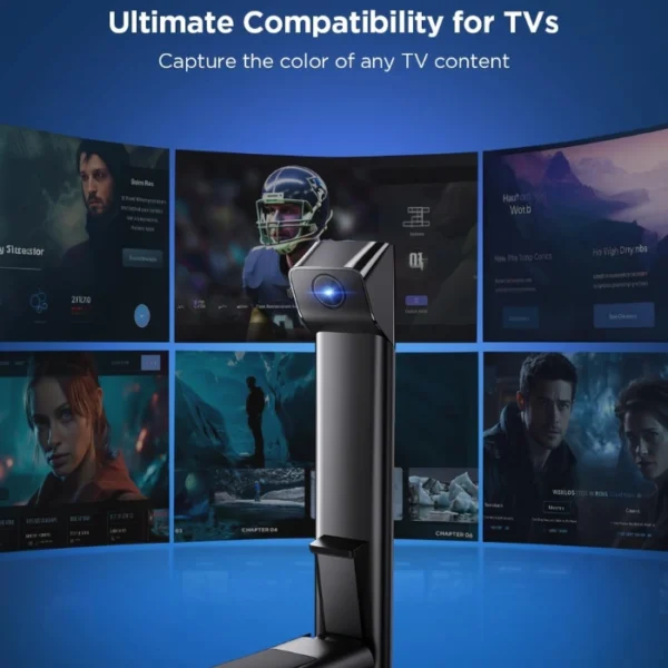 Govee TV Backlight 3 Lite —  Con función de corrección Fish-Eye, para TVs de 55 a 65", tira de luces LED RGBICW Wi-Fi de 11.8 pies, con cámara, control por voz, adaptador - Imagen 6