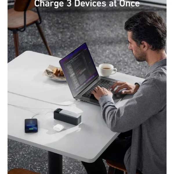 ANKER 737 Power Bank — Cargador portátil, 3 puertos, 24 000 mAh, carga rápida de 140 W, pantalla inteligente - Imagen 5