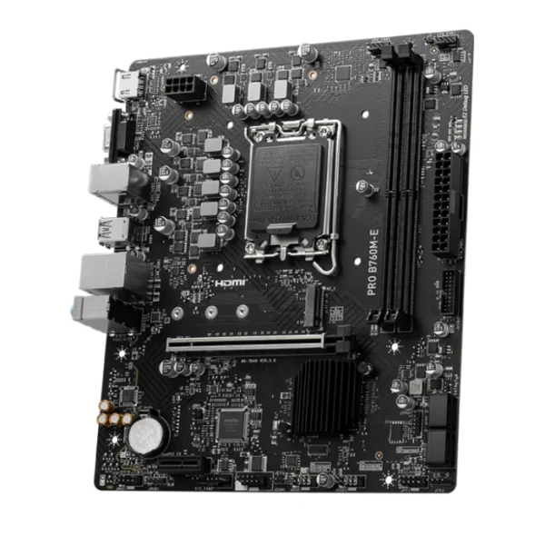 MSI PRO B760M-E —  MicroATX, LGA1700, DDR4, 2 slots | 911-7D48-048 - Imagen 4