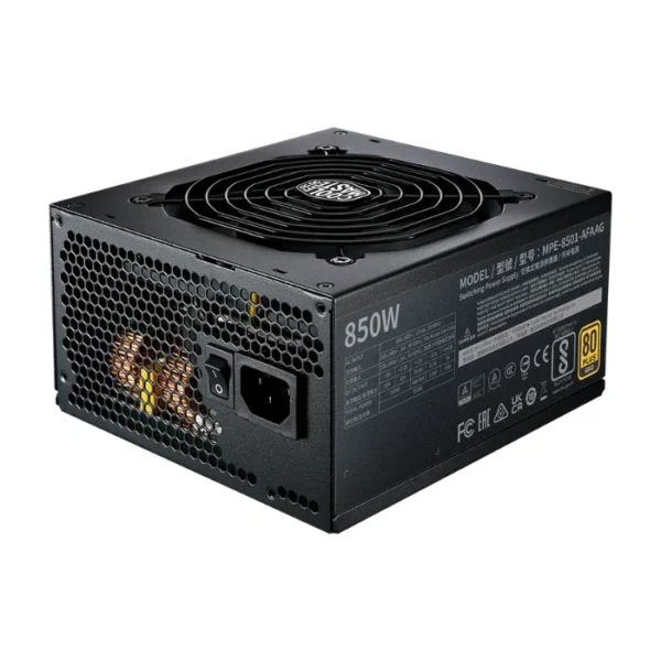 Cooler Master MWE GOLD 850 V2 80+ Gold — Fuente de poder 850W, ATX 3.0, 12VHPWR Cable, capacitores japoneses, full modular - Imagen 3