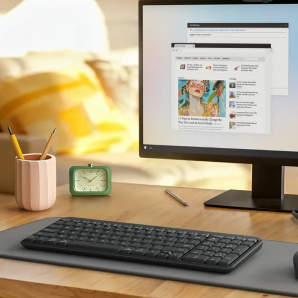 Logitech K250 Compact Graphite — Teclado bluetooth, inalámbrico, español, grafito - Imagen 4