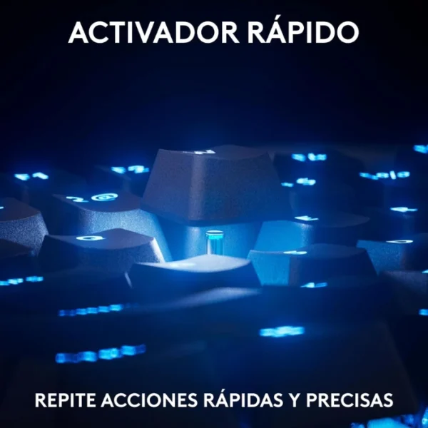 Logitech G PRO X TKL RAPID Black — Teclado mecánico, con cable, inglés, negro - Imagen 4