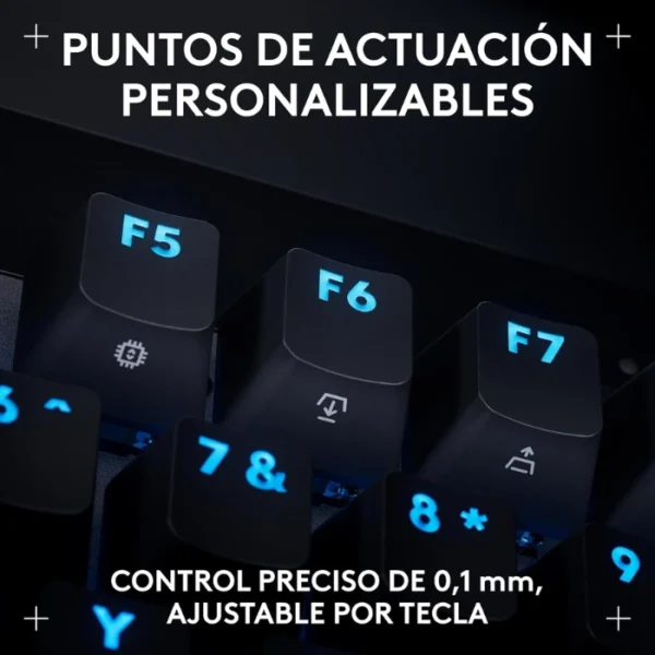 Logitech G PRO X TKL RAPID Black — Teclado mecánico, con cable, inglés, negro - Imagen 5