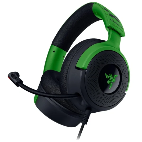Razer Kraken V4 X Minecraft Edition — Audífonos gaming, con cable, para PC, Mac, Playstation, Nintendo Switch, Steam Deck, Mobile y Tablet, Chroma RGB, verde - Imagen 9