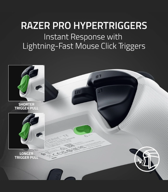 Producto Web - 2025-10-27T220331.022 Razer Wolverine V3 Tournament Edition White — Control con cable, Licenciado para Xbox Series X|S, Xbox One, PC, Cable USB-C, blanco - Imagen 4