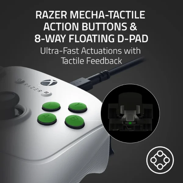 Razer Wolverine V3 Tournament Edition White — Control con cable, Licenciado para Xbox Series X|S, Xbox One, PC, Cable USB-C, blanco - Imagen 6
