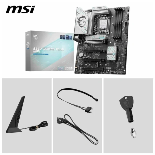 MSI B860 Gaming PLUS WiFi — ATX, LGA1851, 4xDDR5, PCIe 4.0 y 5.0 - Imagen 4