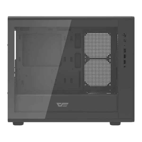 DarkFlash DB460M Black — Caja microATX, sin ventiladores, negro - Imagen 3