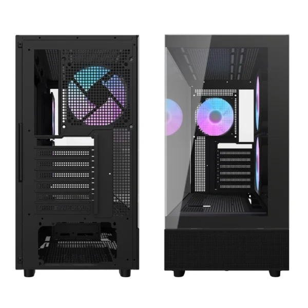 DarkFlash DPX90 Black — Caja ATX, 3 Fans ARGB, negro - Imagen 3