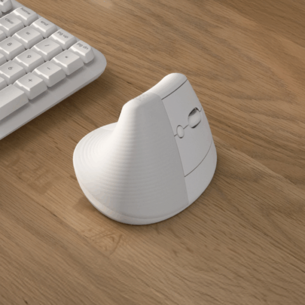Logitech Lift Vertical White — Mouse Inalámbrico, USB-A, 1000DPI, Blanco - Imagen 2