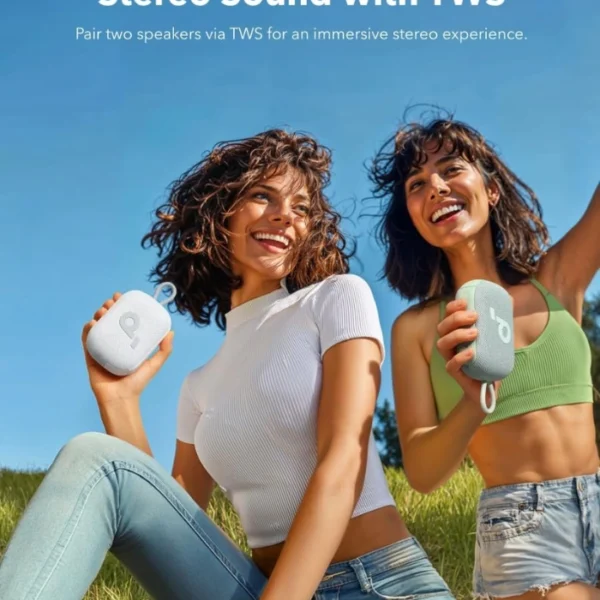 Soundcore Select 4 Go White — Bluetooth Shower Speaker by Anker, IP67 Waterproof, blanco - Imagen 6