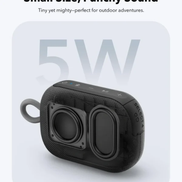 Soundcore Select 4 Go Black — Bluetooth Shower Speaker by Anker, IP67 Waterproof, negro - Imagen 3