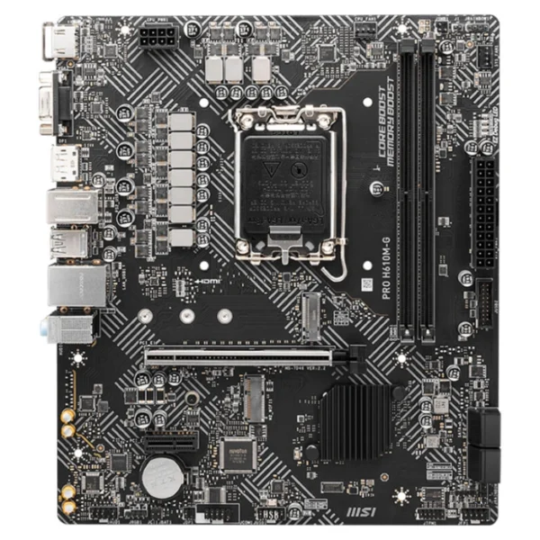 MSI PRO H610M-G DDR5 — MicroATX, LGA1700, 2xDDR5 - Imagen 2