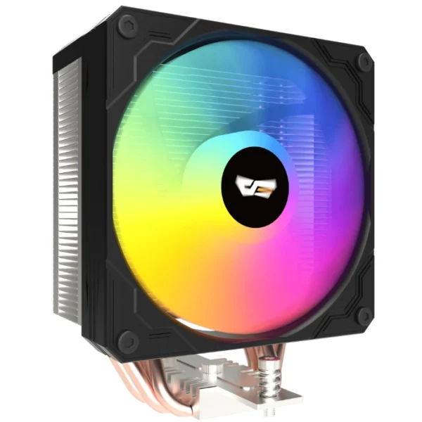 DarkFlash M400 Black — Digital Display Tower CPU Cooler, LGA 1200/1700/1851, AM4/AM5, negro - Imagen 3