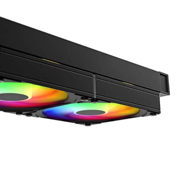 ID-COOLING FX 240 INF ARGB Black — Enfriamiento Líquido AiO 240mm, Daisy-Chained Fans, socket LGA1851/1700-AM5/AM4, negro - Imagen 5