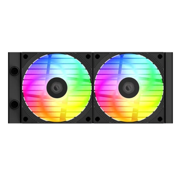 ID-COOLING FX 240 INF ARGB Black — Enfriamiento Líquido AiO 240mm, Daisy-Chained Fans, socket LGA1851/1700-AM5/AM4, negro - Imagen 4