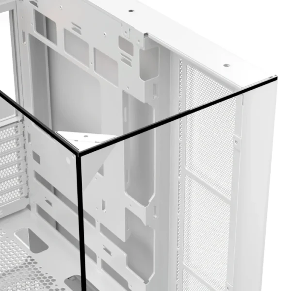 XYZ Trifecta White — Caja ATX, 2 Fans ARGB, controlador, 1x USB Tipo-C, blanco - Imagen 4