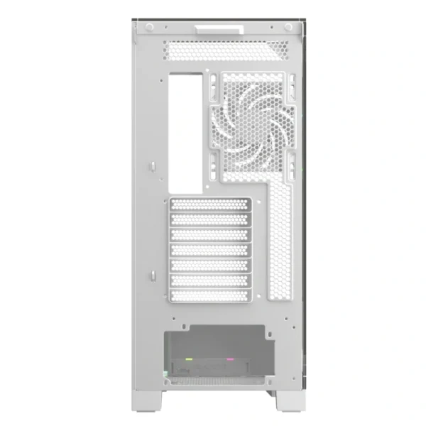 XYZ Trifecta White — Caja ATX, 2 Fans ARGB, controlador, 1x USB Tipo-C, blanco - Imagen 6
