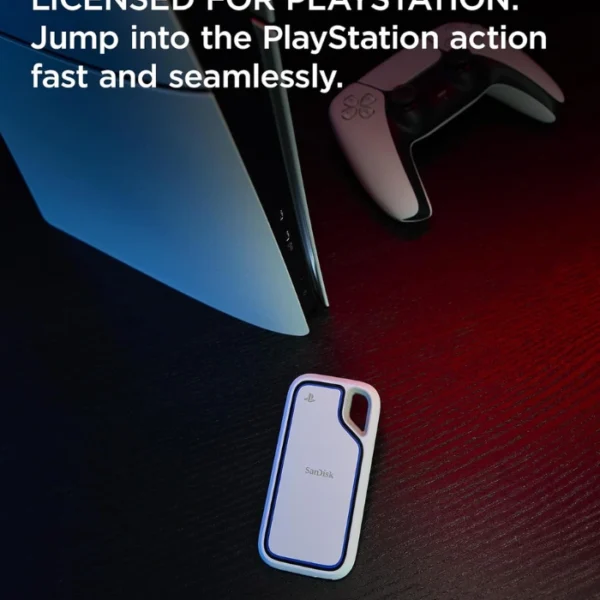 SanDisk Extreme Portable SSD 2TB Licensed for PlayStation 5 and PC — Portátil, Hasta 1000MB/s, USB 3.2 Gen 2 - Imagen 6