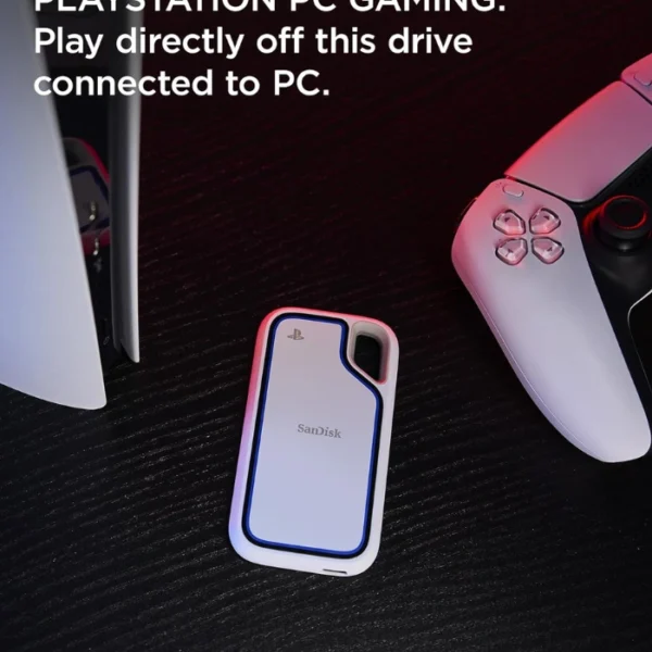 SanDisk Extreme Portable SSD 2TB Licensed for PlayStation 5 and PC — Portátil, Hasta 1000MB/s, USB 3.2 Gen 2 - Imagen 5