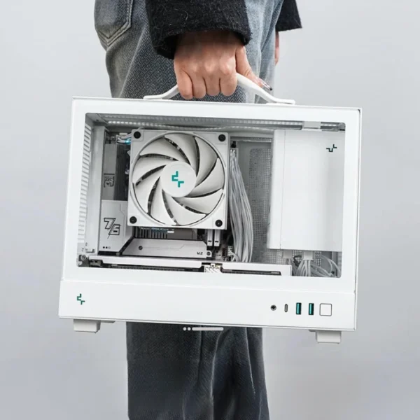 DeepCool CH160 WH — Caja mini ITX, Sin Fans - Imagen 2