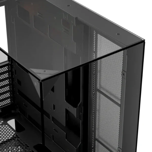 XYZ Trifecta Black — Caja ATX, 2 Fans ARGB, controlador, 1x USB Tipo-C, negro - Imagen 4