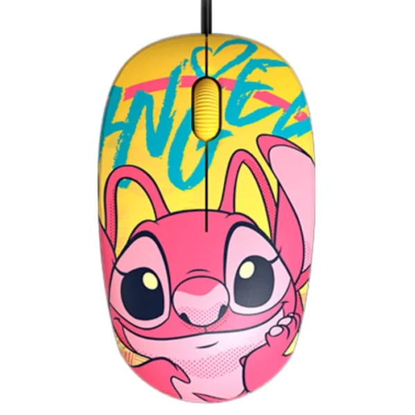Xtech Disney Mouse Edición Stitch — Mouse alámbrico, amarillo