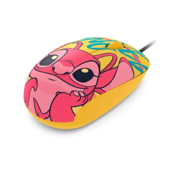 Xtech Disney Mouse Edición Stitch — Mouse alámbrico, amarillo - Imagen 4